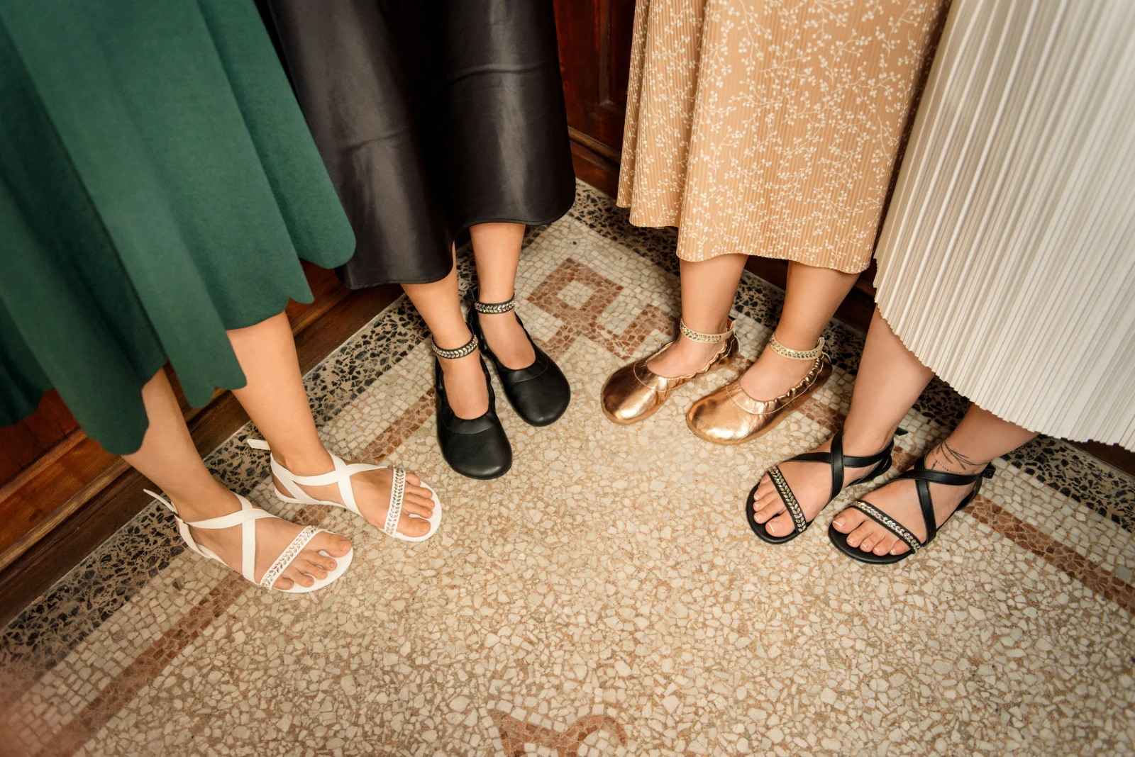 Балетки Ahinsa Chic Preciosa Barefoot — розовое золото, фото 20