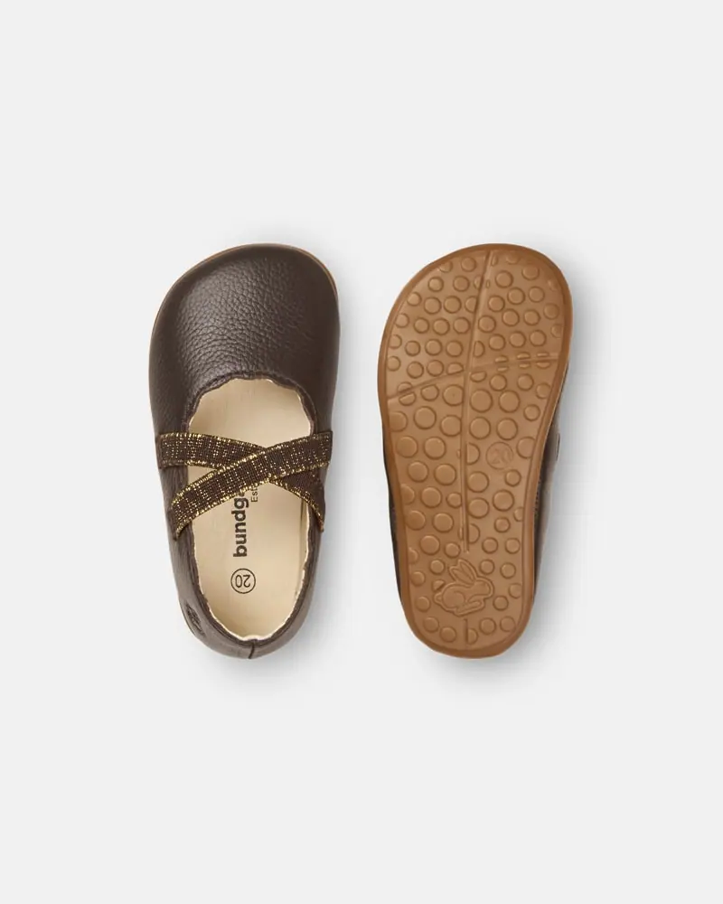 Детские босоногие домашние тапочки Bundgaard Tamara Dark Brown, фото 2