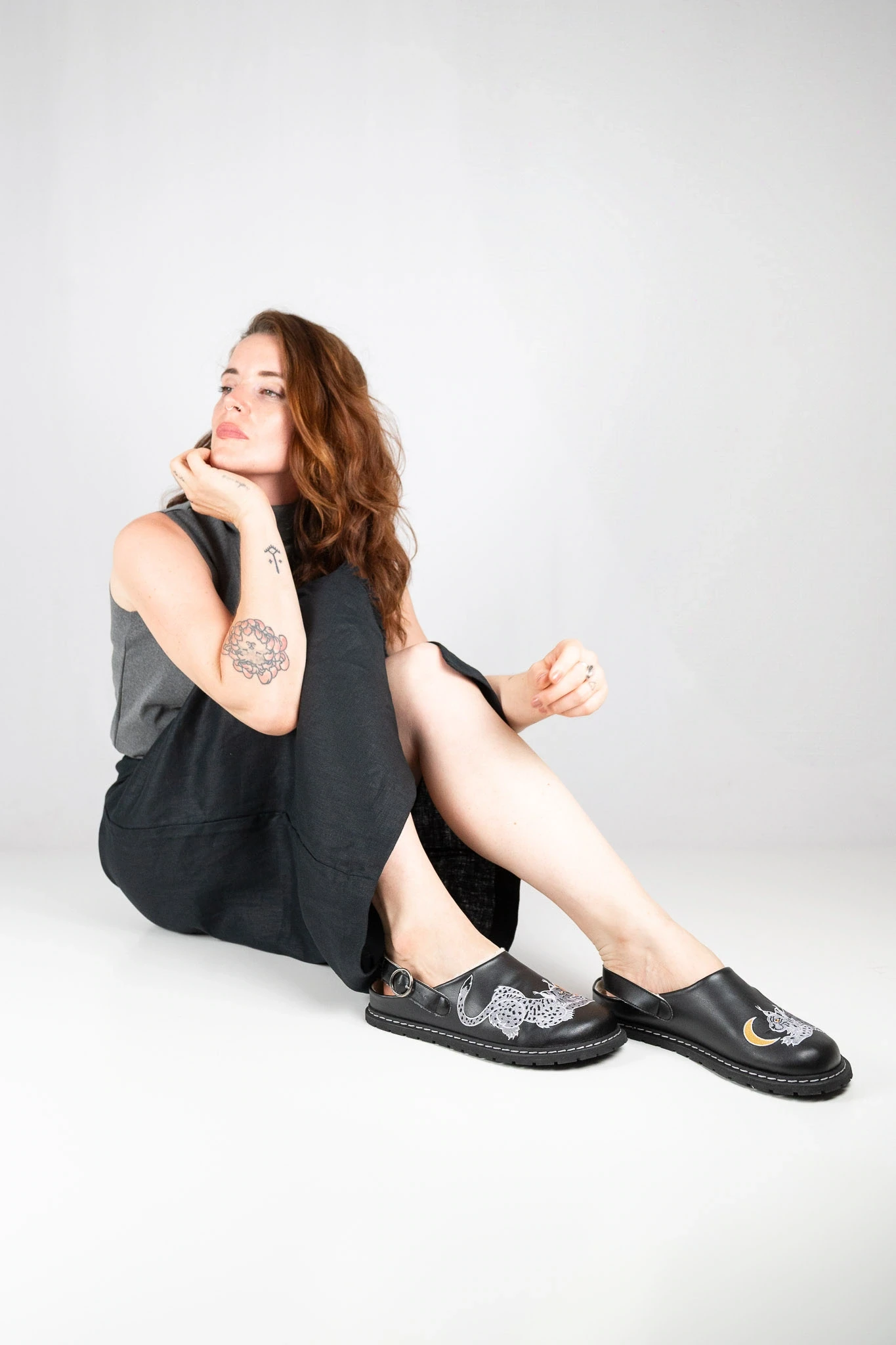 Босоногие сабо Sambas the bambas Lunx — чёрные, фото 3