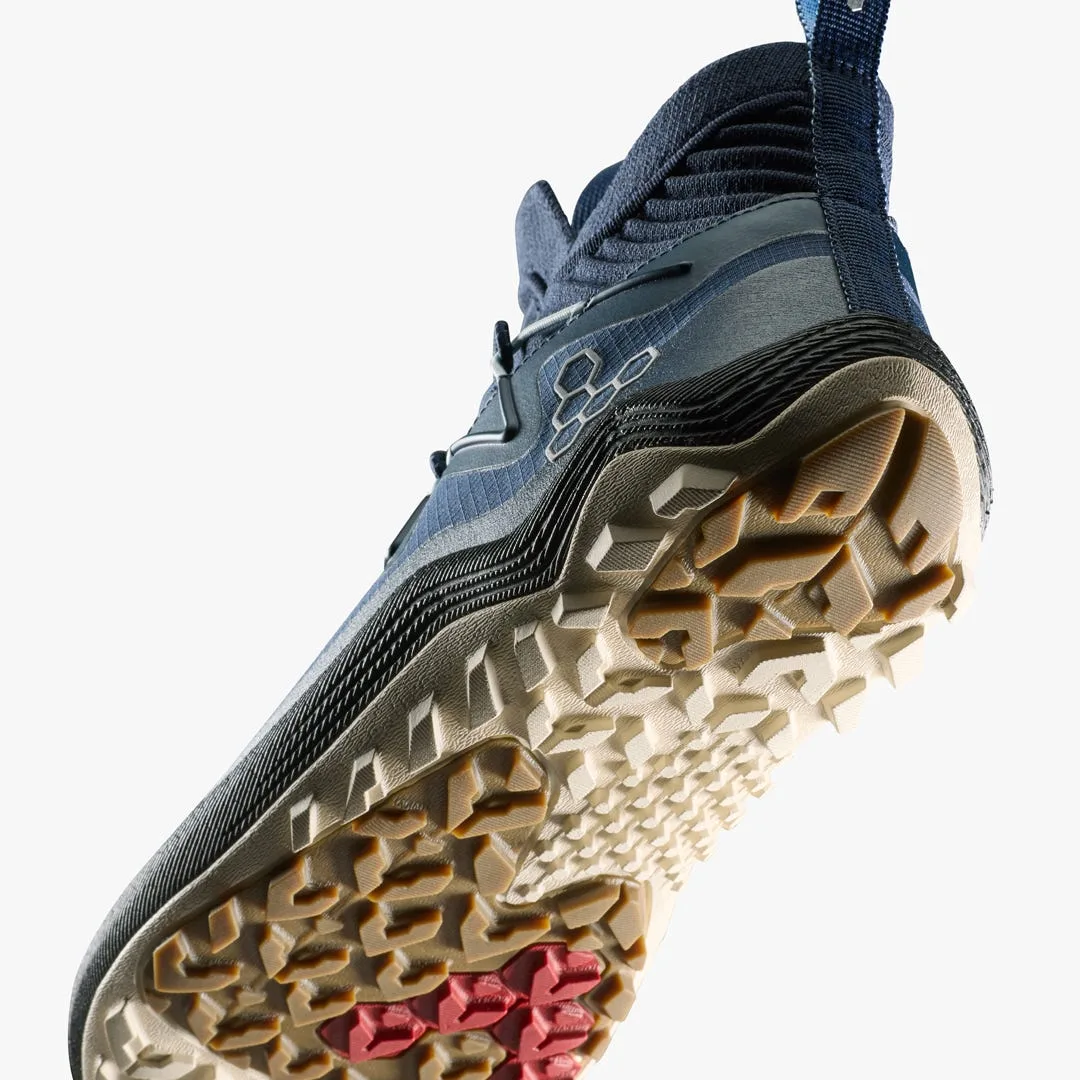Ботинки Vivobarefoot Primus Trail Flow Mid II — мужская модель, тёмно-синий, фото 7